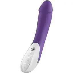 Потужний вібратор Mystim Terrific Truman Purple із двома моторами та вираженою головкою