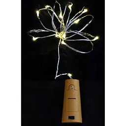 Гірлянда світлодіодна Yes! Fun LED Сork light for bottle 15 ламп 1.6 м молочно-біла (801136)