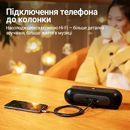 Аудіокабель AUX Vention 1 м 3,5 мм TRRS штекер на штекер у бавовняному обплетенні з позолоченими контактами сірий (BAQHF) - мініатюра 6