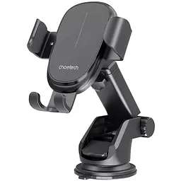 Автомобільне кріплення Choetech Gravity Car Wireless 15W Charger 4.7-7.2" Black