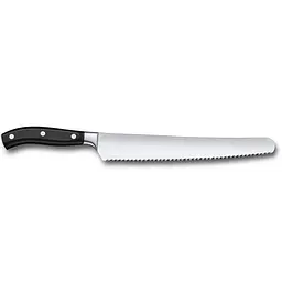 Кухонний ніж Victorinox Grand Maitre Bread лезо 26см хвил. для хліба з чорн. ручкою у подар.упак. - мініатюра 3