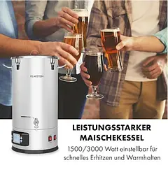Пивоварня побутова Klarstein Maischfest 35 л 1500/3000W (10033340) - мініатюра 4