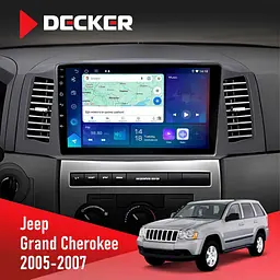 Штатна магнітола Jeep Grand Cherokee 2005-2007 Small Screen Decker D10-007 4x64, DSP, 360, 4G Decker (НФ-00008817)