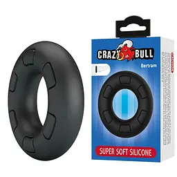 Ерекційне кільце Crazy Bull Bertram, 6.6 см (чорний) - мініатюра 7