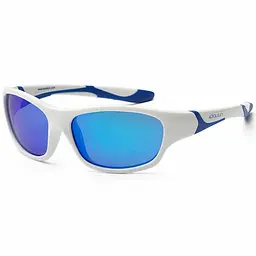Дитячі сонцезахисні окуляри Sport 3-8р біло-блакитний Koolsun det0018597