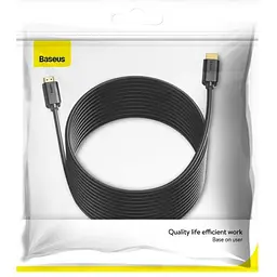 Кабель Baseus High Definition HDMI Male To HDMI Male 4k V2.0 5m Black (CAKGQ-D01) [73267] - мініатюра 5