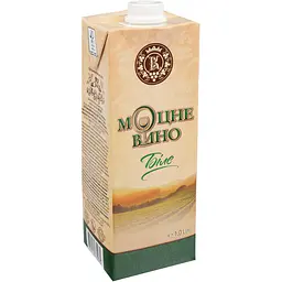 Вино КВЗ мОцне напівсолодке біле 1 л 15 %