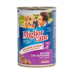 Корм вологий Migliorcane для собак з дичиною 400 г