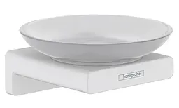 Мильниця підвісна Hansgrohe AddStoris Matt White/скло 41746700, Білий матовий