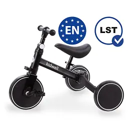 Біговел велосипед Kidwell 3 в 1 Pico Black - мініатюра 6