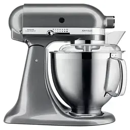 Кухонна машина KitchenAid Artisan 4,8 л 5KSM185PSEMS з відкидним блоком срібний медальйон