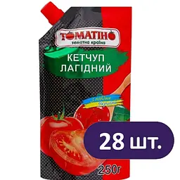 Кетчуп Томатіно Лагідний 7 кг (28 шт. х 250 г)