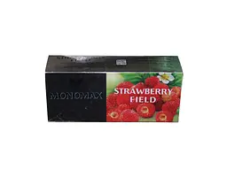 Чай пакетований зелений Мономах 25 пакетиків STRAWBERRY FіELD 1,5 г суниця