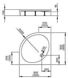 Душовий піддон Radaway Patmos A 80x80 Compact 4S88155-05 - мініатюра 5