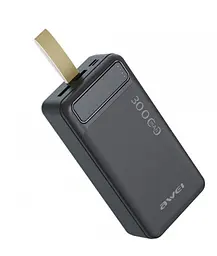 УМБ портативний зарядний акумулятор POWER BANK швидка зарядка 22,5W 30000mah повербанк AWEI P90K