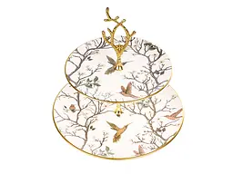 Блюдо двоярусне Alba ceramic Bird (769-075) - мініатюра 3