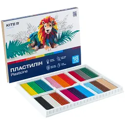 Уцінка. Пластилін восковий Kite Classic 18 кольорів 360 г (K-085)  - мініатюра 4