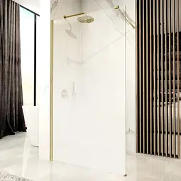 Душова стінка Rea Aero ombre 90 matt brushed gold REA-K2463, матовий, золотий - мініатюра 2