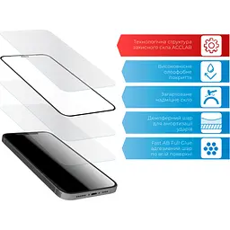 Скло захисне ACCLAB Full Glue Apple iPhone 14 Pro Max (1283126541988) - мініатюра 3