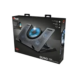 Підставка до ноутбука Trust GXT 1125 Quno (17.3") Blue LED Black (23581_TRUST) - мініатюра 5