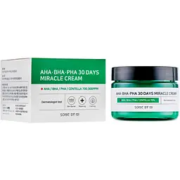 Крем для обличчя Some By Mi AHA-BHA-PHA 30 Days Miracle Cream відновлювальний з комплексом кислот 60 мл - мініатюра 2