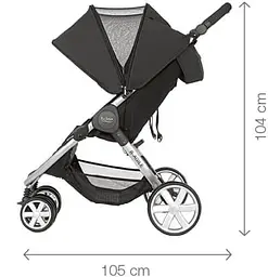 Коляска для двійні Britax-Romer B-Agile Double Cosmos Black (2000033222) - мініатюра 8