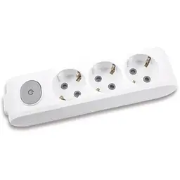 Колодка для подовжувача Panasonic X-tendia із заземленням 3 гнізда (WLTA04302GR-UA)
