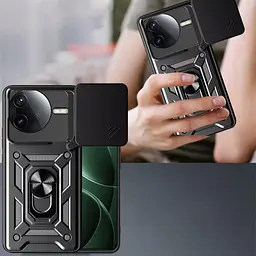 Чохол до мобільного телефона BeCover Military Poco F7 Pro Black (713536) - мініатюра 2
