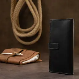 Чоловіче шкіряне портмоне GRANDE PELLE 9х18х1 см acs0018657 - мініатюра 7