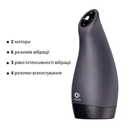 Мастурбатор Otouch AIRTURN 3, 6 режимів вібрації, 4 режими всмоктування, джойстик - мініатюра 3