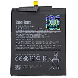 Батарея CoolBatt для Xiaomi BN37 Redmi 6A, Redmi 6, Redmi 6 Pro 3000mAh (2000000034843)