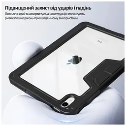 Чохол до планшета BeCover Rugged Origami Transparent Apple iPad 10.9" (2022/2024) / iPad (A16) 2025 11" Black (714966) - мініатюра 6