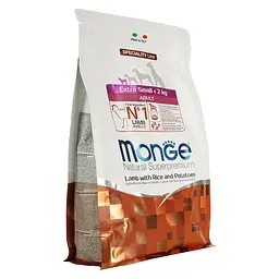 Сухий корм для собак Monge Dog Extrasmall Adult, ягня та картопля, 800 г - мініатюра 3