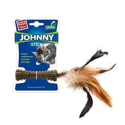 Іграшка для Котів Gigwi Johnny Stick Котяча М'ята з Натуральним Пером 8 см - мініатюра 6