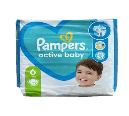 Дитячі одноразові підгузки Pampers Active Baby 6 13-18 кг 32 шт