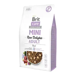 Сухий корм для собак малих порід Brit Care Mini Raw Delights Beef яловичина 2 кг (арт.173213/571307)