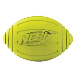 М'ячик для собак з пищалкою Nerf Dog Ridged Squeak Football - мініатюра 2