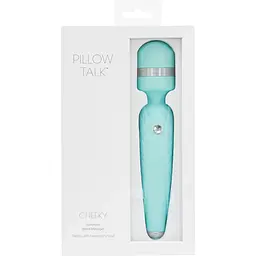Розкішний вібромасажер Pillow Talk - Cheeky Teal з кристалом Swarovsky - мініатюра 7