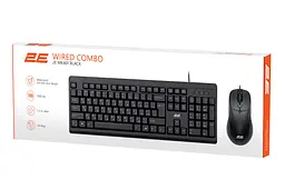 Комплект клавіатура та миша 2E MK-401 Black USB-A, EN/UK - мініатюра 13