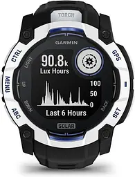 Смарт-годинник Garmin Instinct 3 50mm Solar Whitestone with Black Band (010-02935-03)