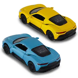 Автомодель TechnoDrive Maserati MC20 синій жовтий (250950) - мініатюра 4