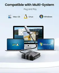 Адаптер ORICO SATA - USB 3.0 для SSD/HDD 2.5" кабель перехідник для жорсткого диска (SKU-071) - мініатюра 3