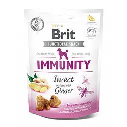 Функціональні ласощі для собак Brit Care Immunity комахи з імбиром 150 г (111421/539970)
