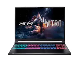 Acer Ноутбук Acer Nitro V 16S ANV16S-71 16" WQXGA IPS, Intel 9-270H, 32GB, F1TB, NVD5070-8, Lin, чорний