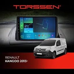 Штатна магнітола Torssen Renault Kangoo 13-FL9 4+64Gb 4G Carplay DSP - мініатюра 2