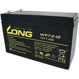 Батарея до ДБЖ Long 12В 7.2 Ач (WP7.2-12) (WP7.2-12A)