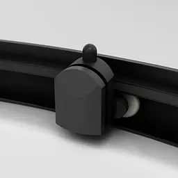 Душова кабіна Am.Pm Gem 90x90 см без піддону black W90UG-401A090BT, Чорний, Універсальна, прозорий, чорний - мініатюра 5