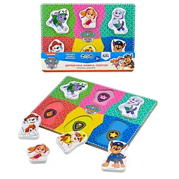 Дерев'яний розвивальний пазл Kids Hits Paw Patrol з фігурками героїв (KH20/060)