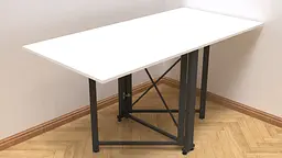 Стіл-книга трансформер Оріон 2 Ferrum-decor 750x1520x730 Чорний метал ДСП Біле 16 мм (FRD-104583) - мініатюра 3