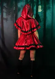 Еротичний костюм Червоної шапочки Leg Avenue Gothic Red Riding Hood M, сукня, накидка - мініатюра 10